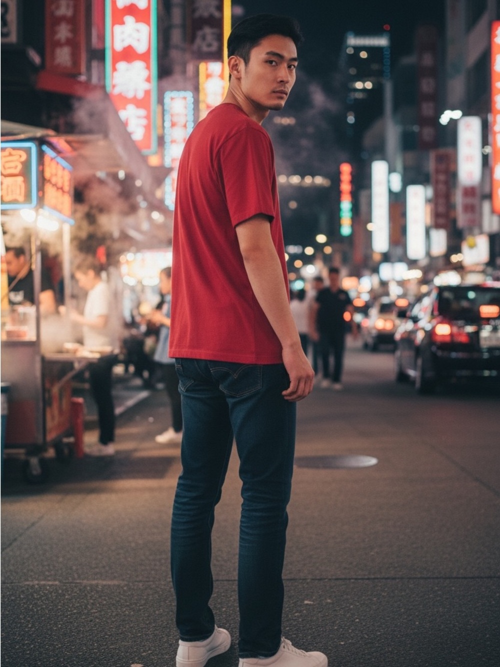 Levi's White and Deep Red Crew Neck Tee Duo - Picture 3 of 12